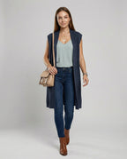 Oversized Women's Knitted Vest