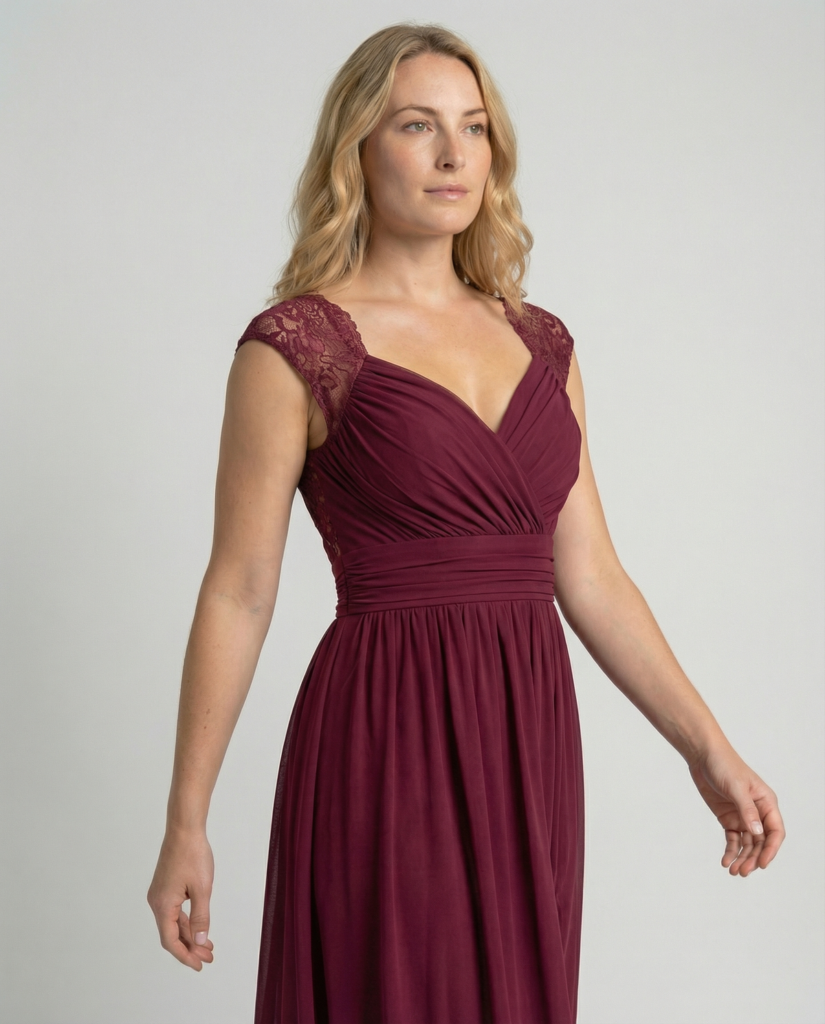 Evening dress women V-neck