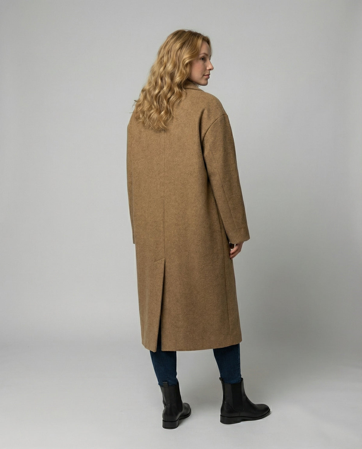 Elegant Oversized Wool Coat Women