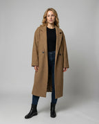 Elegant Oversized Wool Coat Women