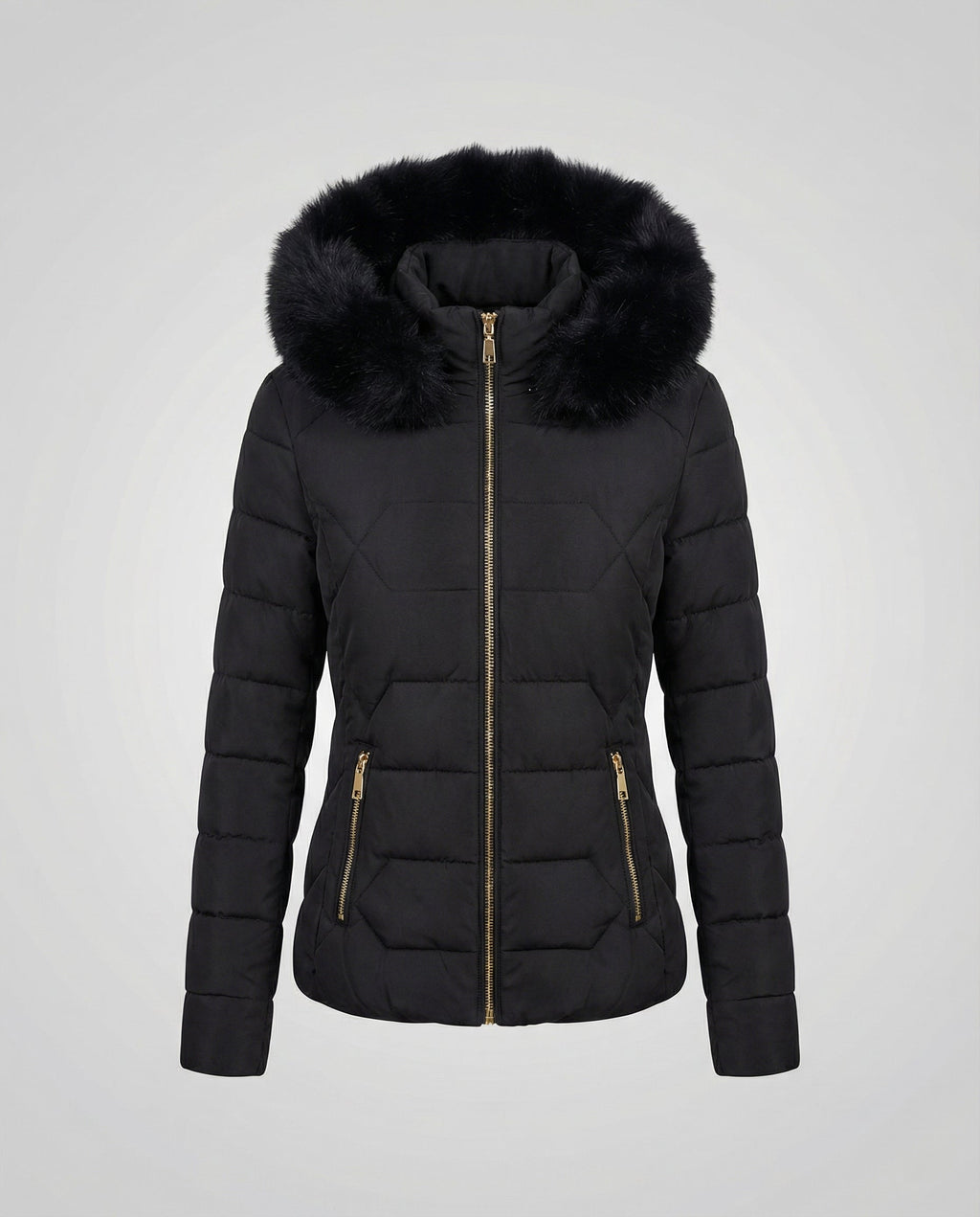 Women's Winter Jacket Faux Fur