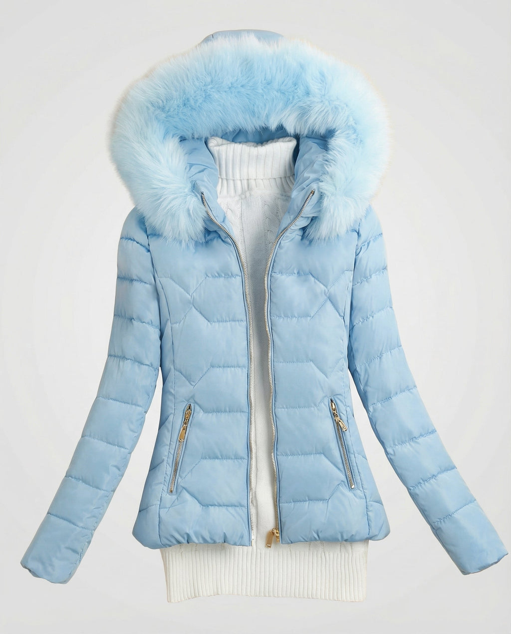 Women's Winter Jacket Faux Fur