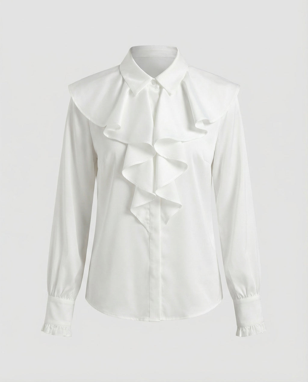 Ladies Blouse Ruffles Elegance