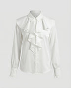 Ladies Blouse Ruffles Elegance
