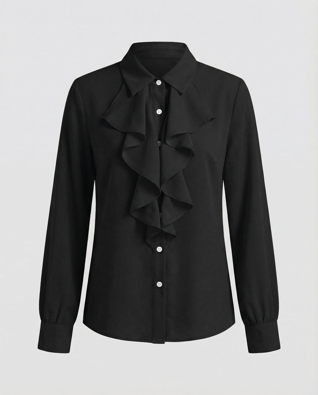 Ladies Blouse Ruffles Elegance