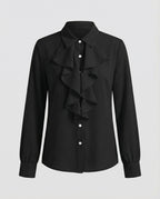 Ladies Blouse Ruffles Elegance