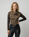 Leopard Transparent Top Women