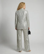 Glittering Elegant Blazer Suit Women