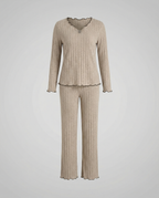 Women's Pajama Set Ruffles