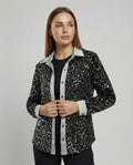 Shimmering women's sequin blouse