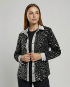 Shimmering women's sequin blouse