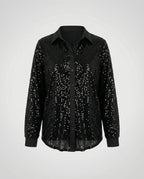 Shimmering women's sequin blouse