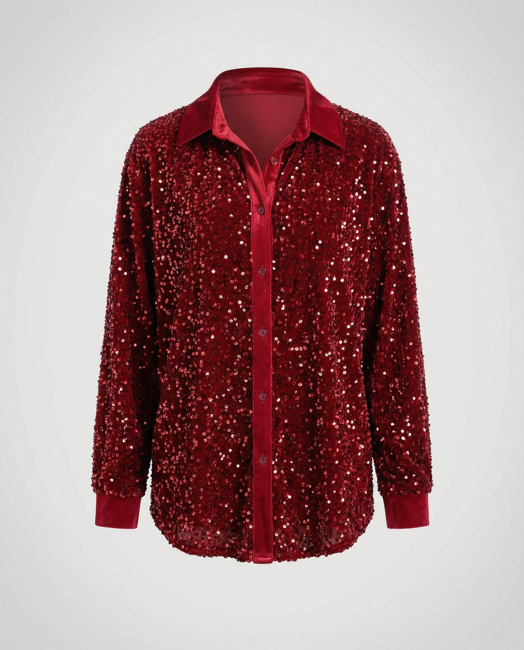 Shimmering women's sequin blouse