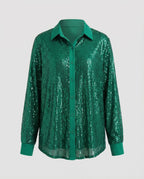 Shimmering women's sequin blouse