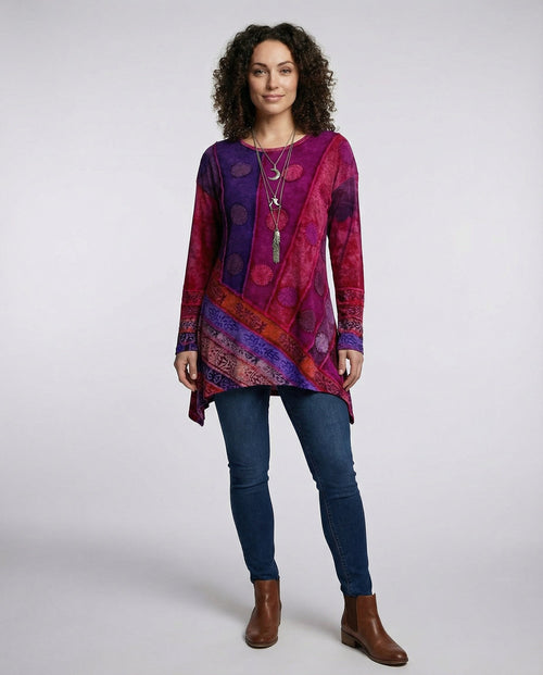 Colorful Vintage Tunic Women