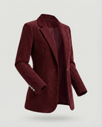 Cord Blazer Women Elegant