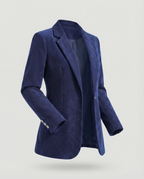 Cord Blazer Women Elegant