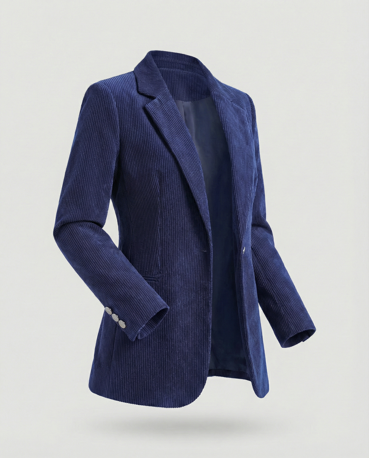 Cord Blazer Women Elegant