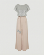 Glitter Jumpsuit Women Elegant