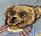 Bear knit sweater women loose