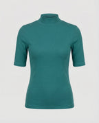 Fine knit seamless turtleneck sweater women