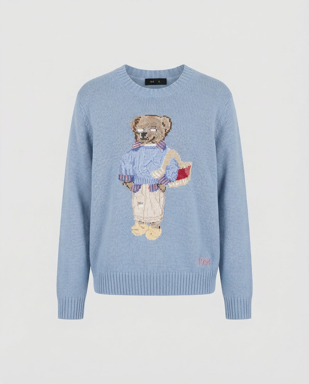 Bear knit sweater women loose