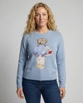 Bear knit sweater women loose