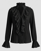 Elegant Gathered Blouse Women