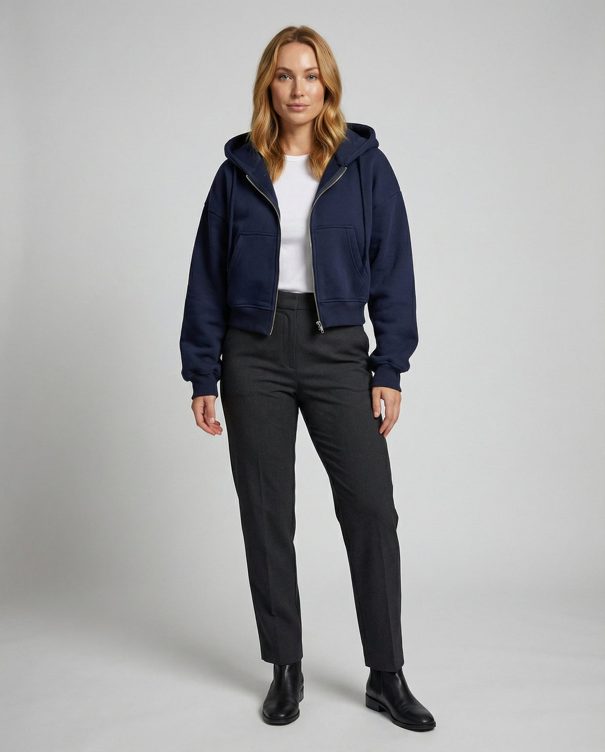 Oversize Sweatshirt Zipper