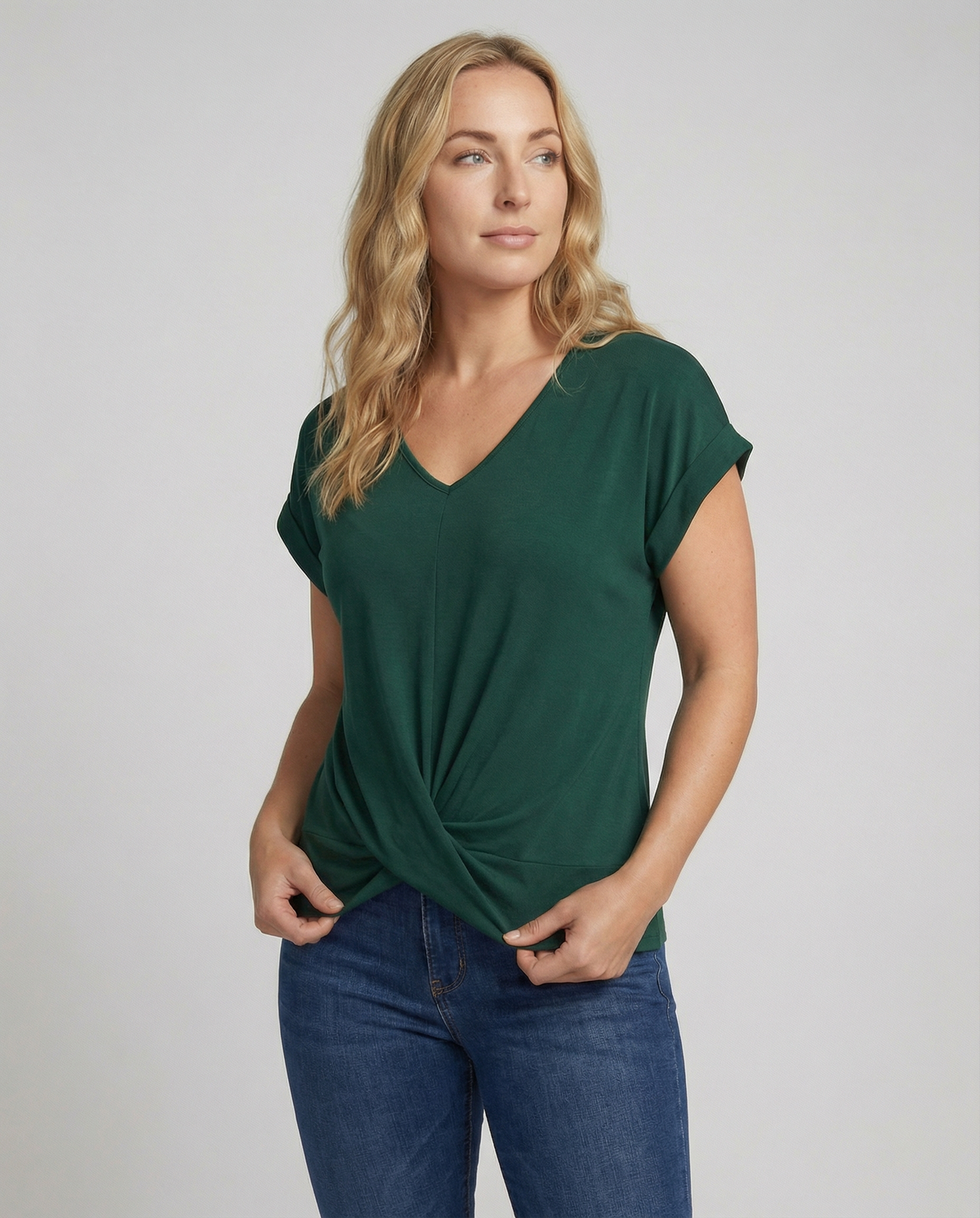Elegant Women's V-Neck Blouse