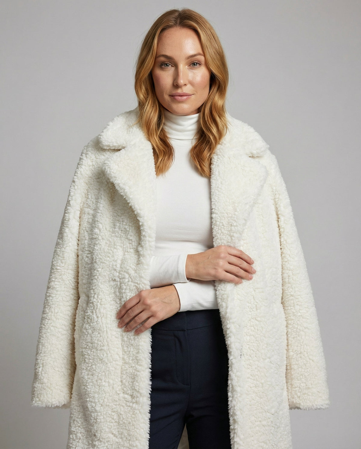 Faux Fur Winter Jacket Women