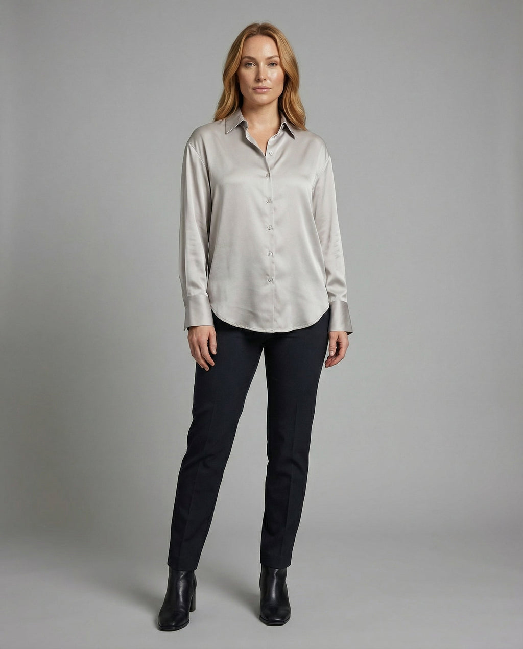 Elegant Silk Blouse Vintage Women