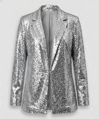 Glittering women's sequin blazer