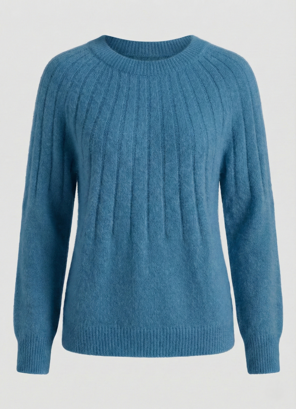 Fluffy women's knit sweater