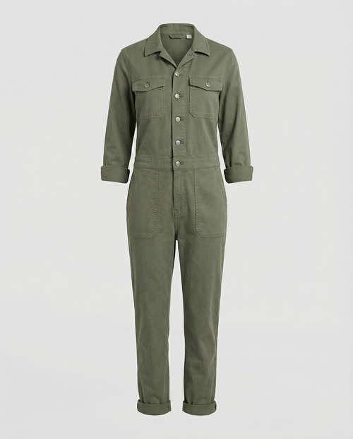 Casual Utility Jumpsuit Women
